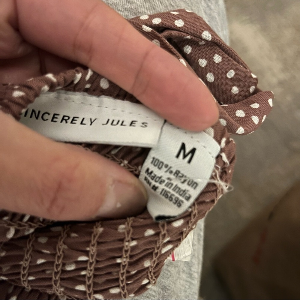 Sincerely Jules Polka-Dot Button-Front Midi Dress - Picture 6 of 6